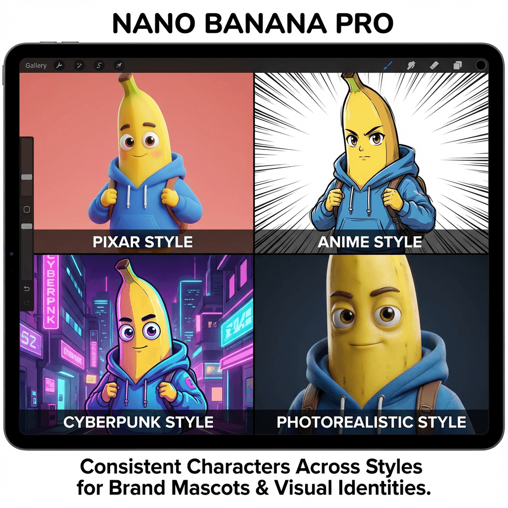 Consistent Characters Across Styles